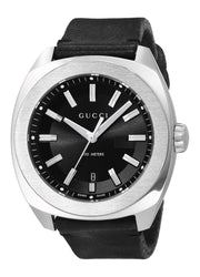 Shop Authentic Gucci GG2570 Black Dial Black Leather Strap Watch For Men - YA142206 - Luxxuri