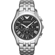  Shop Authentic Emporio Armani Classic Chronograph Black Dial Silver Steel Strap Watch For Men - AR1786 - Luxxuri