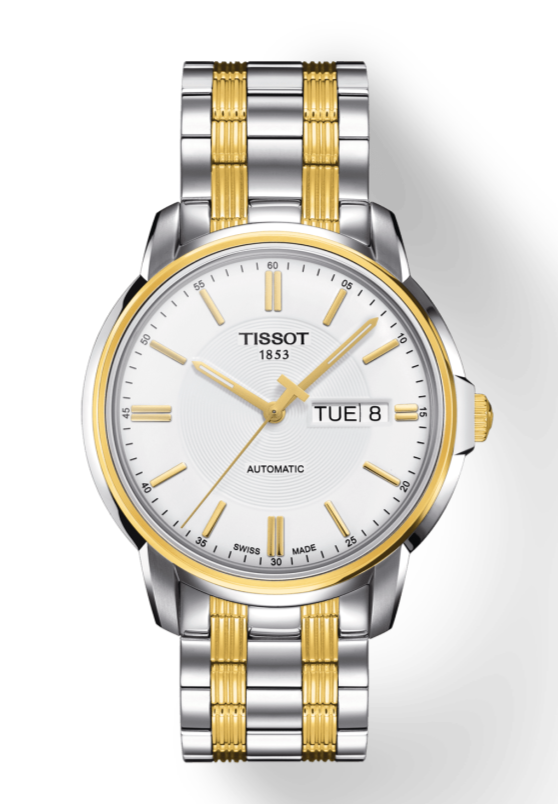  Shop Authentic Tissot T Classic Automatics III White Dial Two Tone Steel Strap Watch For Men - T065.430.22.031.00 - Luxxuri