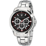  Shop Authentic Maserati Successo Chronograph Black Dial Silver Steel Strap Watch For Men - R8873621009 - Luxxuri