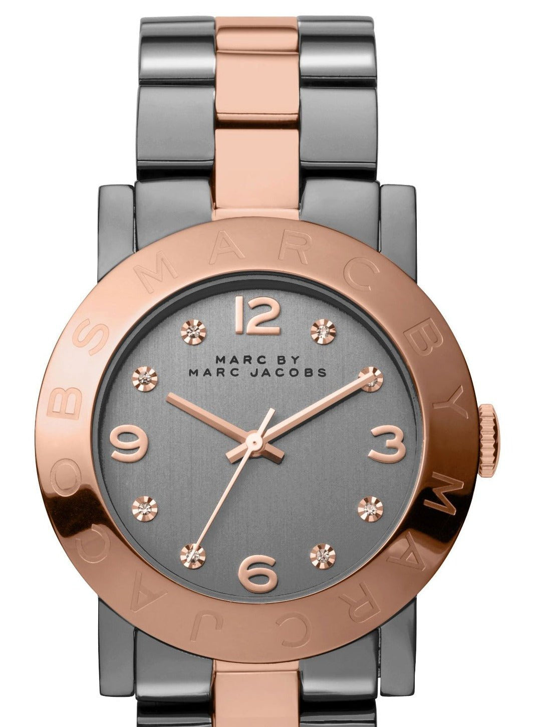  Shop Authentic Marc Jacobs Amy Grey Dial Two Tone Steel Strap Watch for Women - MBM8597 - Luxxuri