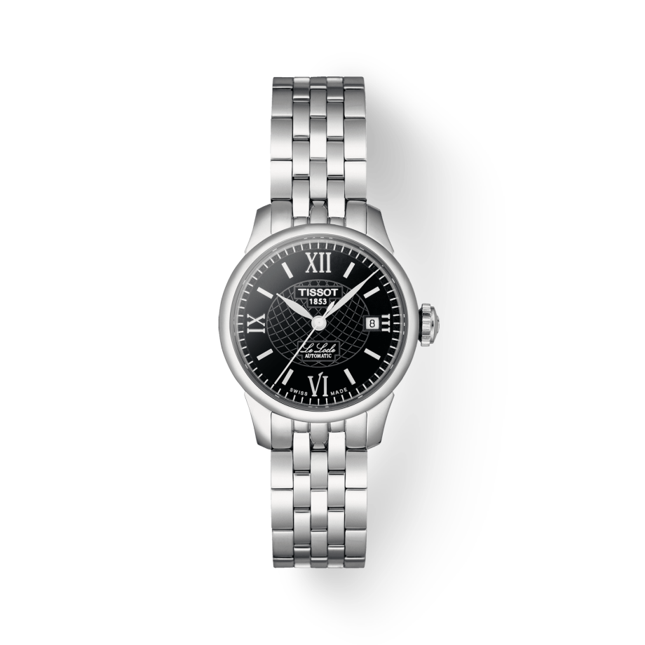  Shop Authentic Tissot Le Locle Automatic Small Lady Black Dial Silver Steel Strap Watch For Women - T41.1.183.53 - Luxxuri