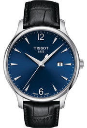  Shop Authentic Tissot T Classic Tradition Blue Dial Black Leather Strap Watch For Men - T063.610.16.047.00 - Luxxuri