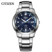  Shop Authentic Citizen Eco Drive Blue Dial Silver Stainless Steel Watch For Men - BM7140-54L - Luxxuri