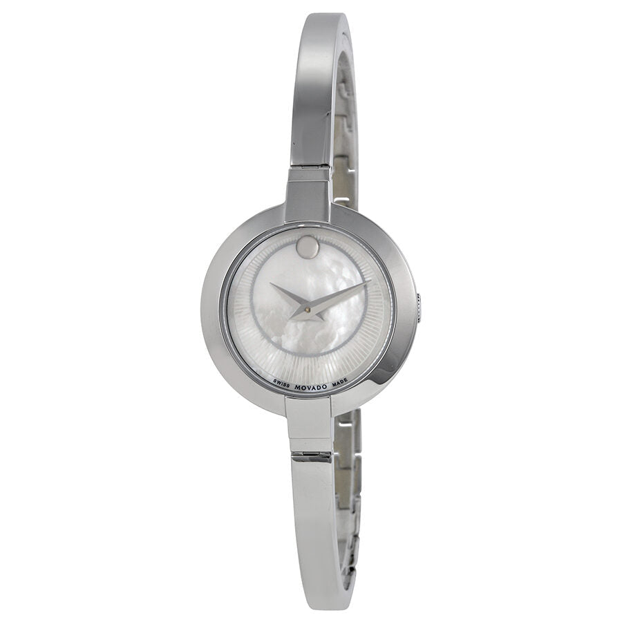  Shop Authentic Movado Bela Mother of Pearl Dial Silver Steel Strap Watch For Women - 0606616 - Luxxuri