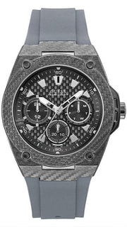  Shop Authentic Guess Legacy Grey Dial Grey Silicone Strap Watch For Men - W1048G1 - Luxxuri