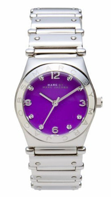  Shop Authentic Marc Jacobs Amy Purple Dial Silver Steel Strap Watch for Women - MBM8560 - Luxxuri