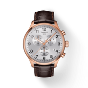  Shop Authentic Tissot Chrono XL Classic Silver Dial Brown Leather Strap Watch For Men - T116.617.36.037.00 - Luxxuri