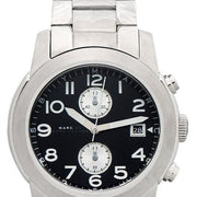  Shop Authentic Marc Jacobs Larry Chronograph Black Dial Silver Steel Strap Watch for Men - MBM5050 - Luxxuri