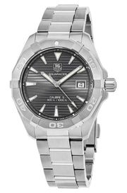  Shop Authentic Tag Heuer Aquaracer Automatic Anthracite Grey Dial Silver Steel Strap Watch for Men - WAY2113.BA0928 - Luxxuri