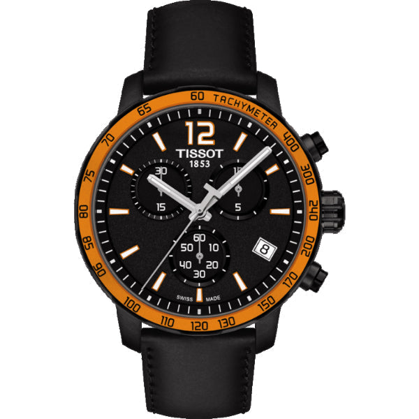  Shop Authentic Tissot T Sport Quickster Chronograph Black Dial Black Rubber Strap Watch For Men - T095.417.36.057.01 - Luxxuri