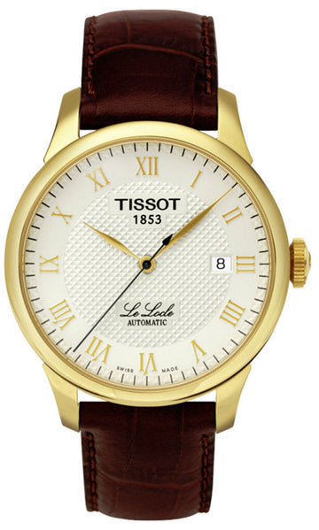  Shop Authentic Tissot T Classic Le Locle Automatic Gold Dial Maroon Leather Strap Watch For Men - T41.5.413.73 - Luxxuri