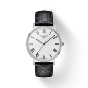  Shop Authentic Tissot Everytime Medium White Dial Black Leather Strap Watch For Men - T109.410.16.033.01 - Luxxuri