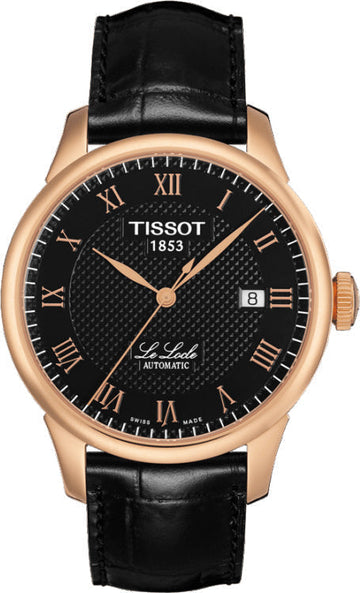  Shop Authentic Tissot T Classic Le Locle Automatic Black Dial Black Leather Strap Watch For Men - T41.5.423.53 - Luxxuri