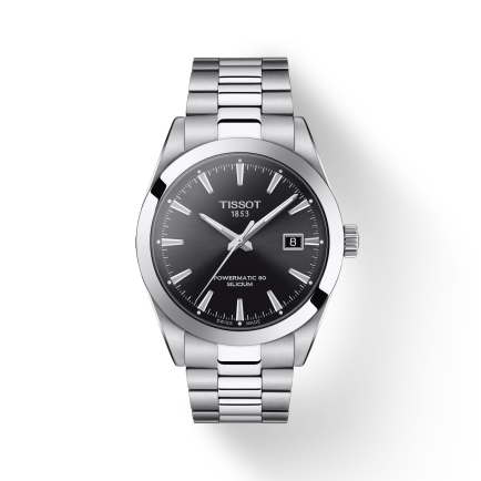  Shop Authentic Tissot Gentleman Powermatic 80 Silicium Black Dial Silver Steel Strap Watch For Men - T127.407.11.051.00 - Luxxuri