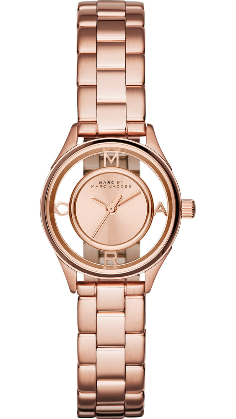  Shop Authentic Marc Jacobs Tether Transparent Rose Gold Dial Rose Gold Steel Strap Watch for Women - MBM3417 - Luxxuri