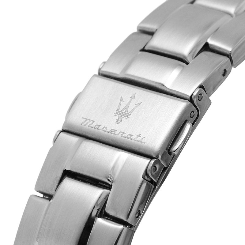  Shop Authentic Maserati Successo Chronograph Silver Dial Silver Steel Strap Watch For Men - R8873621006 - Luxxuri