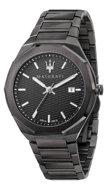  Shop Authentic Maserati Stile Quartz Black Dial Black Steel Strap Watch For Men - R8853142001 - Luxxuri