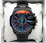  Shop Authentic Diesel Mega Chief Black Dial Black Steel Strap Watch For Men - DZ4318 - Luxxuri