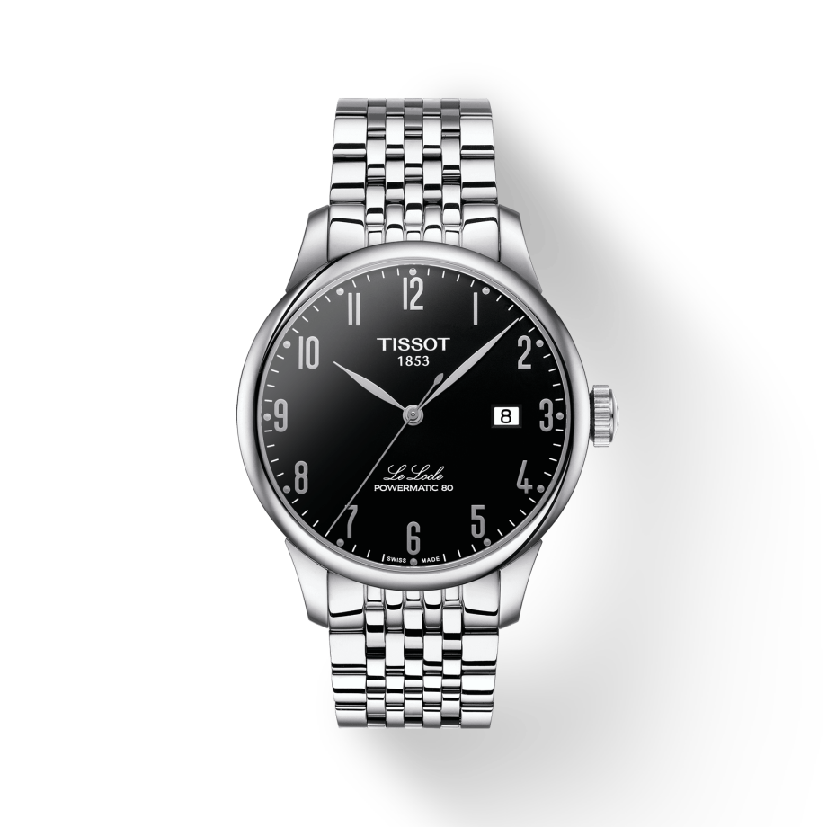  Shop Authentic Tissot Le Locle Powermatic 80 Black Dial Silver Steel Strap Watch For Men - T006.407.11.052.00 - Luxxuri
