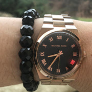  Shop Authentic Michael Kors Channing Black Dial Rose Gold Steel Strap Watch For Women - MK5937 - Luxxuri