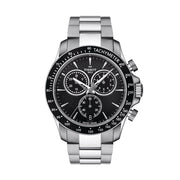  Shop Authentic Tissot V8 Quartz Chronograph Black Dial Silver Steel Strap Watch For Men - T106.417.11.051.00 - Luxxuri