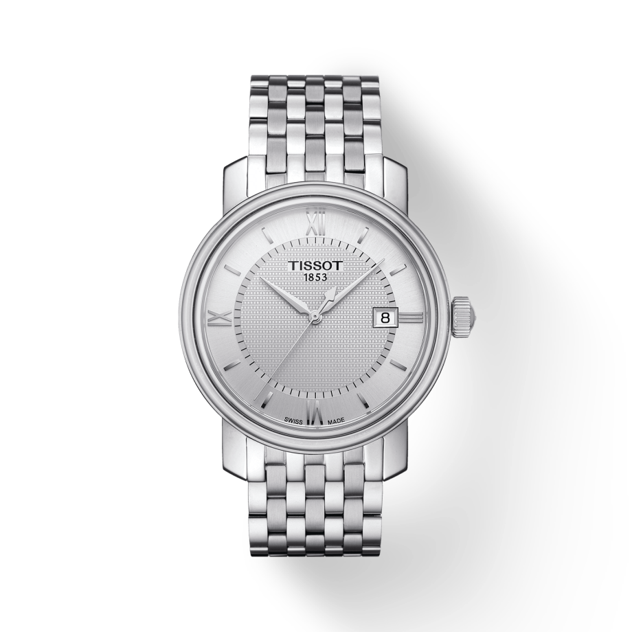 Shop Authentic Tissot T Classic Bridgeport Silver Dial Silver Mesh Bracelet Watch For Men - T097.410.11.038.00 - Luxxuri