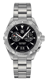  Shop Authentic Tag Heuer Aquaracer Quartz Black Dial Silver Steel Strap Watch for Men - WAY111Z.BA0928 - Luxxuri