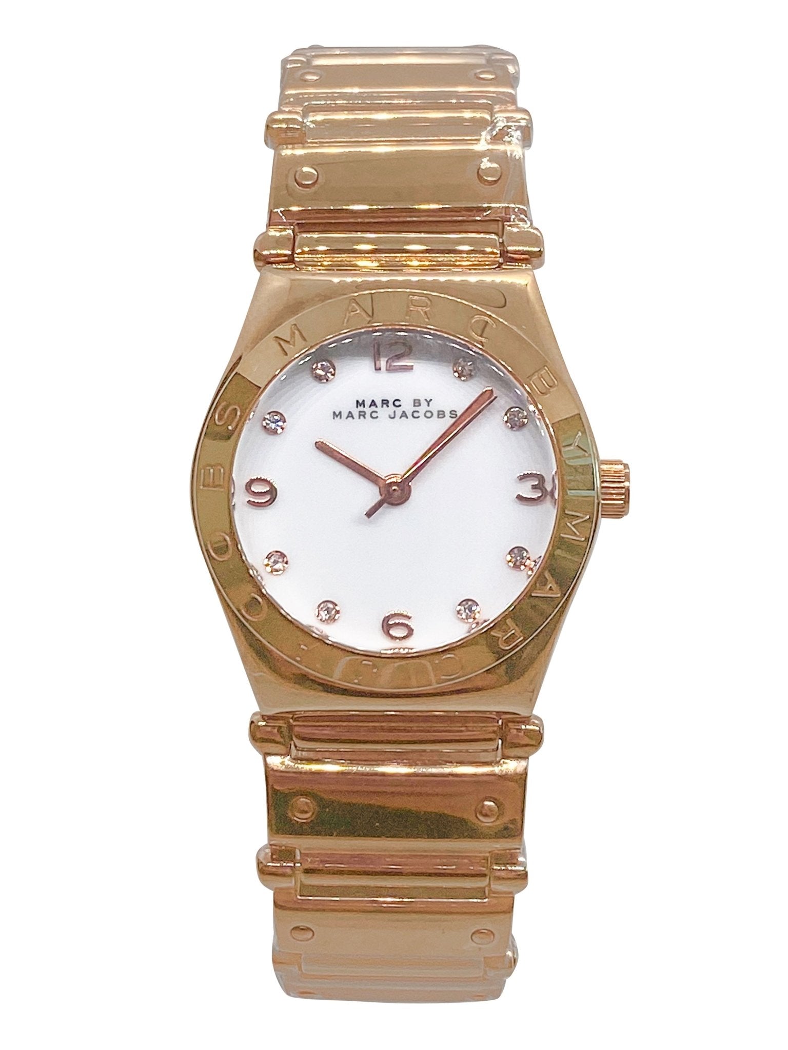  Shop Authentic Marc Jacobs Amy White Dial Rose Gold Steel Strap Watch for Women - MBM8559 - Luxxuri