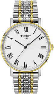  Shop Authentic Tissot Everytime Medium White Dial Two Tone Mesh Bracelet Watch For Men - T109.410.22.033.00 - Luxxuri