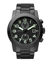  Shop Authentic Marc Jacobs Larry Chronograph Black Dial Black Steel Strap Watch for Men - MBM5032 - Luxxuri
