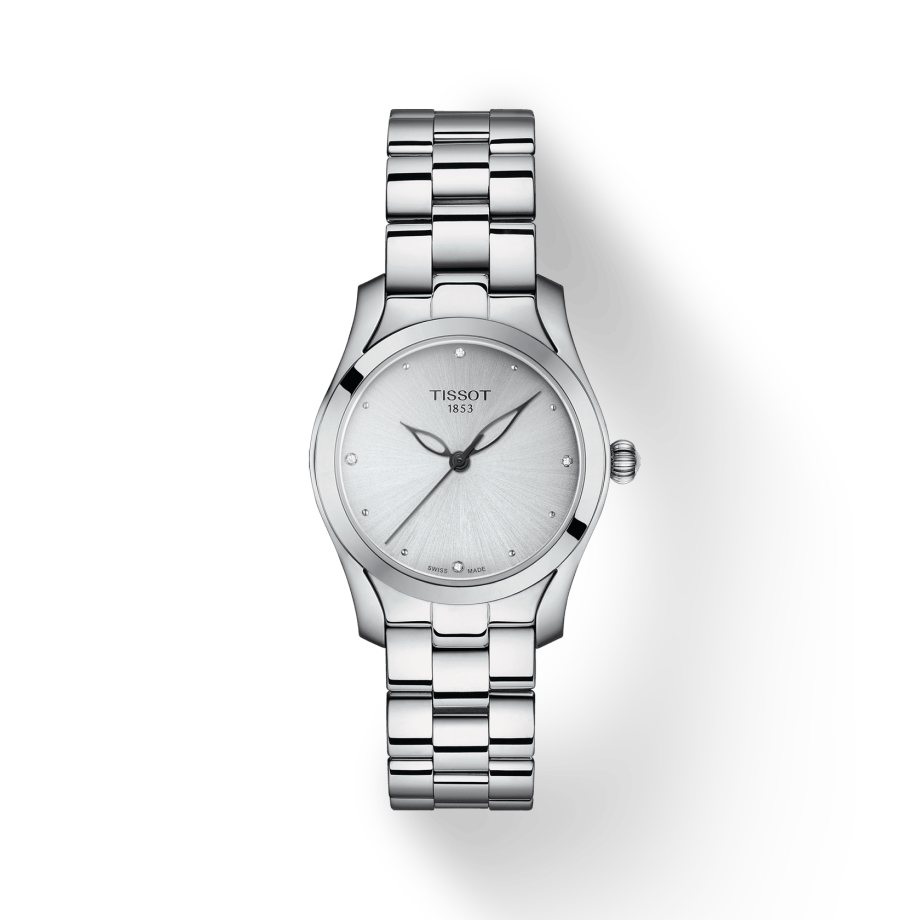  Shop Authentic Tissot T Wave Diamonds White Dial Silver Steel Strap Watch For Women - T112.210.11.036.00 - Luxxuri