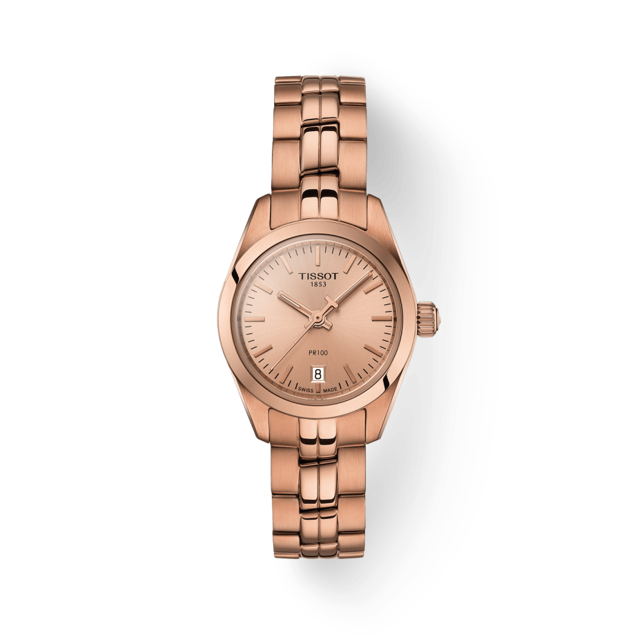  Shop Authentic Tissot T Classic PR 100 Donna Rose Gold Lady Small Watch For Women - T101.010.33.451.00 - Luxxuri