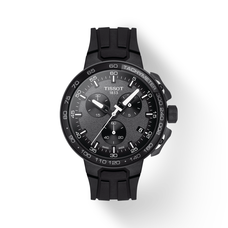  Shop Authentic Tissot T Race Cycling Chronograph Black Dial Black Rubber Strap Watch For Men - T111.417.37.441.03 - Luxxuri