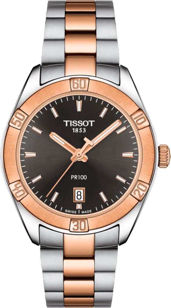  Shop Authentic Tissot PR 100 Sport Chic Anthracite Dial Watch For Women - T101.910.22.061.00 - Luxxuri