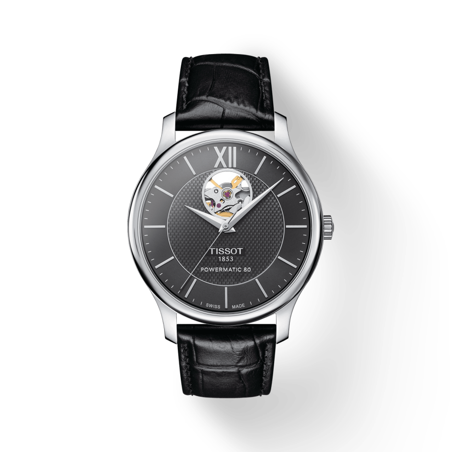  Shop Authentic Tissot Tradition Powermatic 80 Open Heart Automatic Watch For Men - T063.907.16.058.00 - Luxxuri