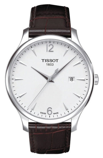  Shop Authentic Tissot T Classic Tradition White Dial Brown Leather Strap Watch For Men - T063.610.16.037.00 - Luxxuri