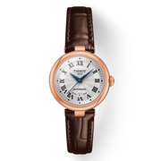  Shop Authentic Tissot Bellissima Automatic Silver Dial Brown Leather Strap Watch For Women - T126.207.36.013.00 - Luxxuri