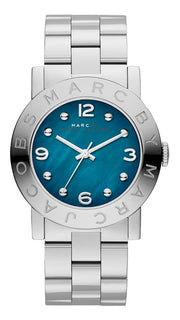  Shop Authentic Marc Jacobs Amy Blue Dial Silver Steel Strap Watch for Women - MBM3272 - Luxxuri