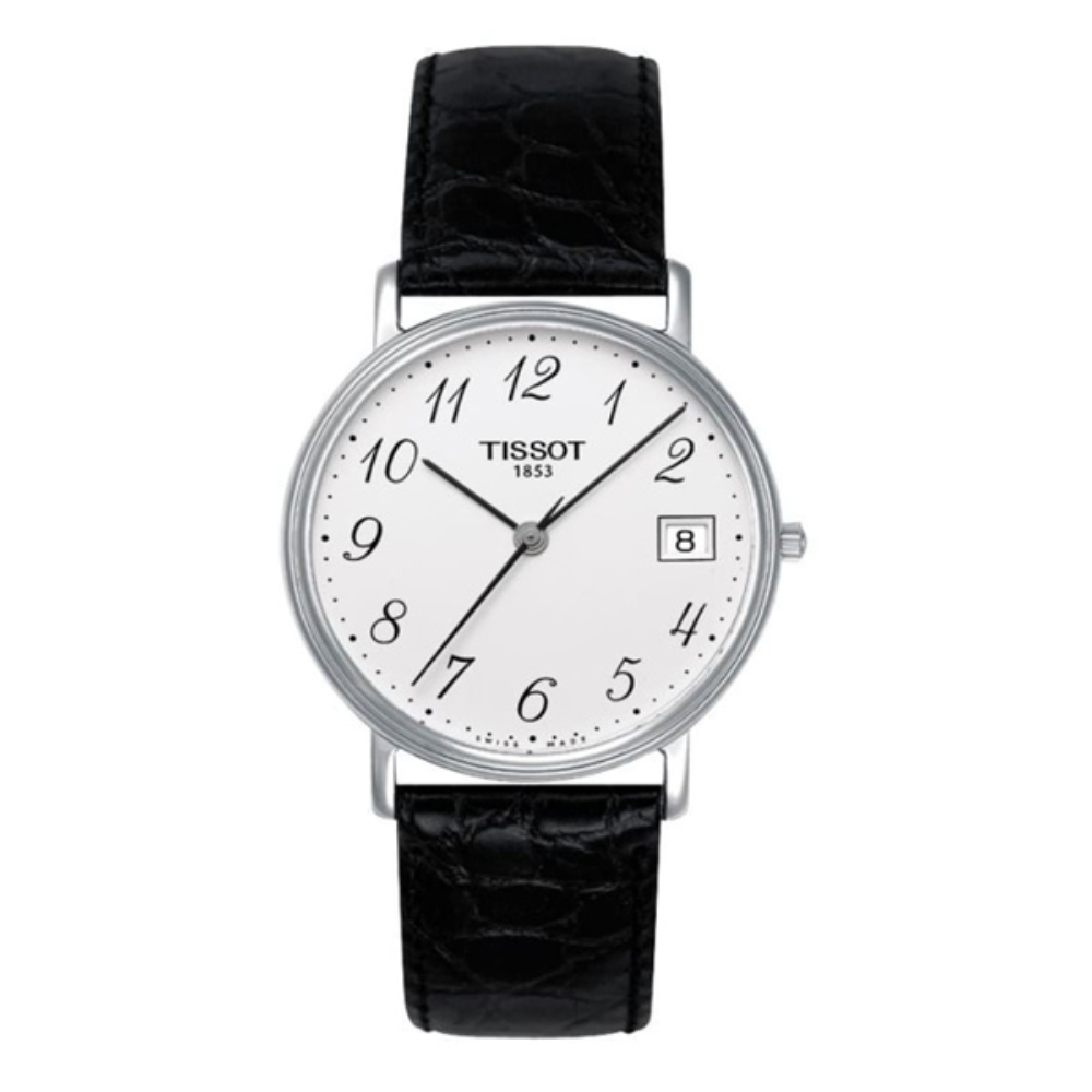  Shop Authentic Tissot T Classic Desire White Dial Black Leather Strap Watch For Men - T52.1.421.12 - Luxxuri
