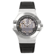  Shop Authentic Maserati Potenza Automatic Black Dial Black Leather Strap Watch For Men - R8821108038 - Luxxuri