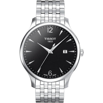  Shop Authentic Tissot T Classic Tradition Black Dial Silver Steel Strap Watch For Men - T063.610.11.057.00 - Luxxuri