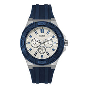  Shop Authentic Guess Force White Dial Blue Rubber Strap Watch For Men - W0674G4 - Luxxuri