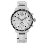  Shop Authentic Tissot Quickster Chronograph Silver Dial Watch For Men - T095.417.11.037.00 - Luxxuri