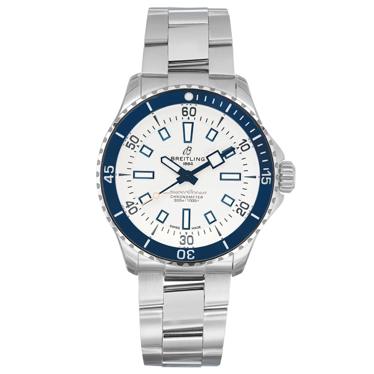  Shop Authentic Breitling Superocean Automatic 42 White Dial Green Silver Steel Strap Watch for Men - A17375E71G1A1 - Luxxuri