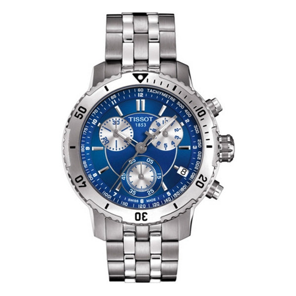  Shop Authentic Tissot T Sport PRS 200 Chronograph Blue Dial Silver Steel Strap Watch For Men - T067.417.11.041.00 - Luxxuri