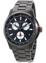  Shop Authentic Gucci G-Timeless Chronograph Black Dial Black Steel Strap Watch For Men - YA126268 - Luxxuri