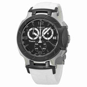  Shop Authentic Tissot T Race Chronograph Black Dial White Rubber Strap Watch for Men - T048.417.27.057.05 - Luxxuri