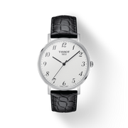  Shop Authentic Tissot Everytime Desire Medium White Dial Black Leather Strap Watch For Men - T109.410.16.032.00 - Luxxuri