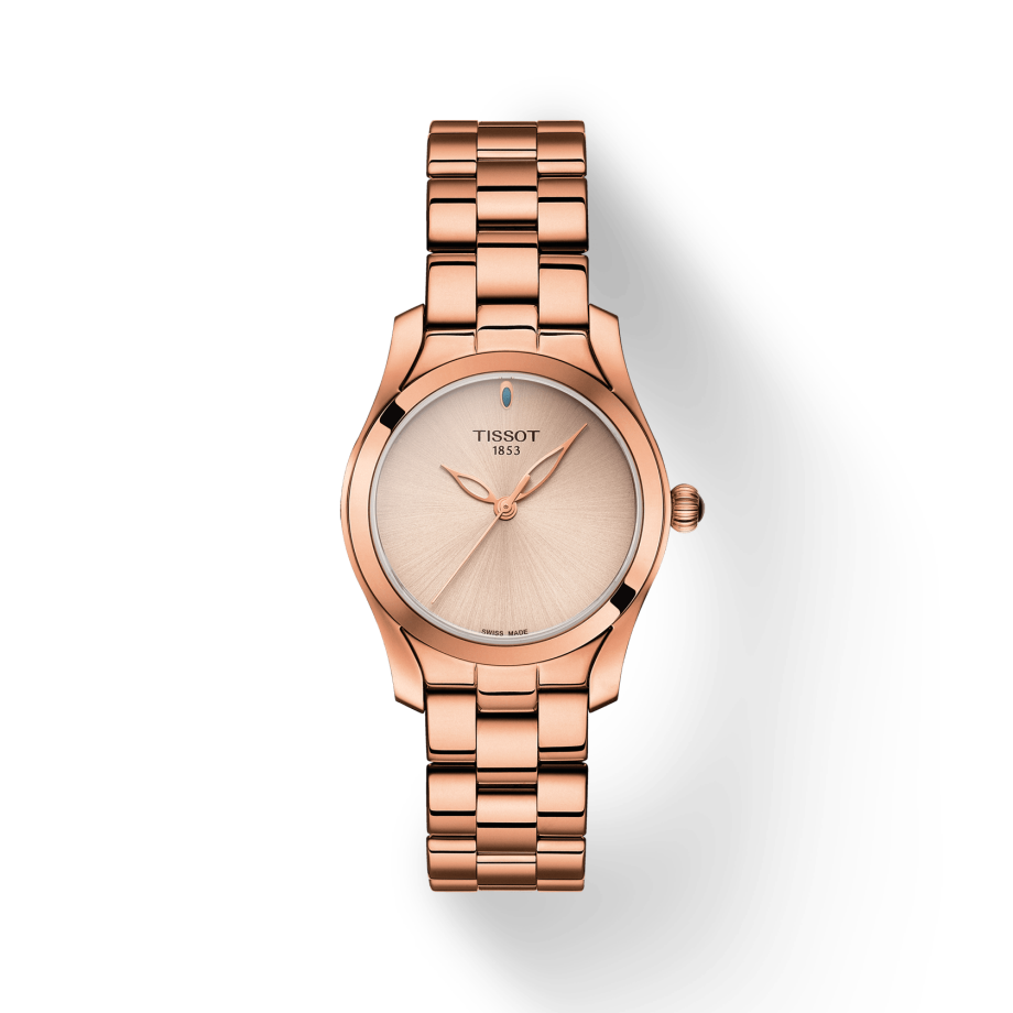 Shop Authentic Tissot T Wave Cream Dial Rose Gold Steel Strap Watch For Women - T112.210.33.451.00 - Luxxuri